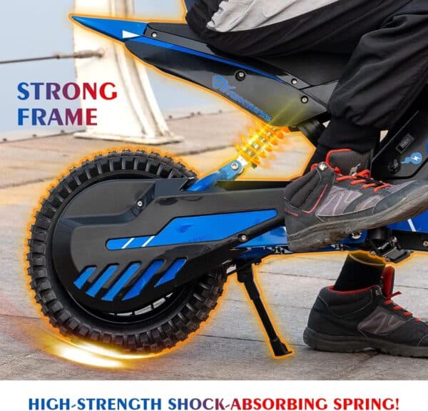 EVERCROSS EV12M Motocross Électrique pour Enfants Moto avec Moteur 300W (Bleu) – Image 3