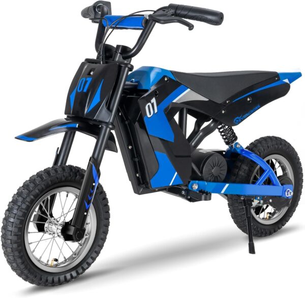 EVERCROSS EV12M Motocross Électrique pour Enfants Moto avec Moteur 300W (Bleu)