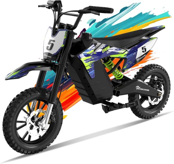 Motocross électrique enfant EV65M – 500W, 14 pouces, pour 12 ans et +